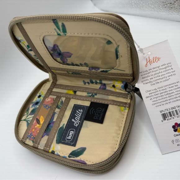 Lug Splits Sand Taupe Quilted Wallet - Picture 3 of 4